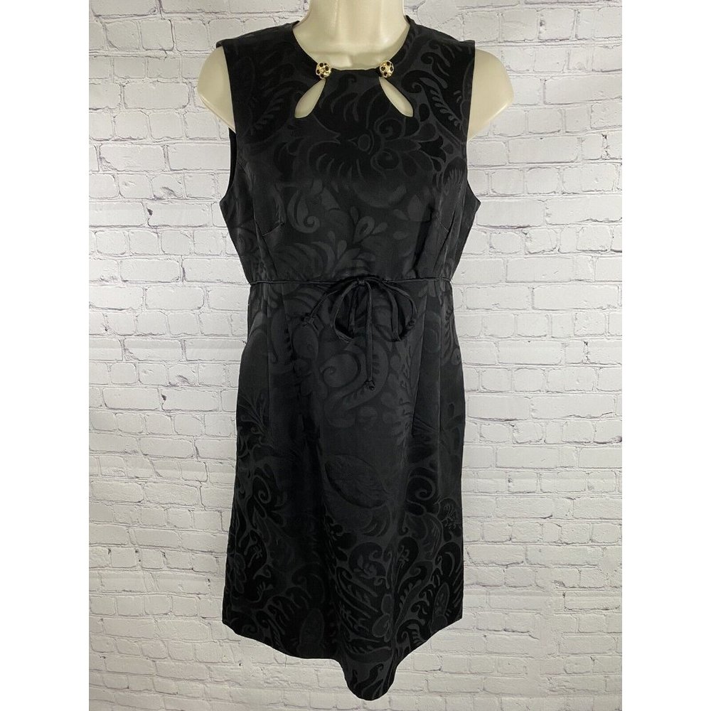 An Original Milly of New York Black Sleeveless Wool Blend Pockets Dress 2 USA
